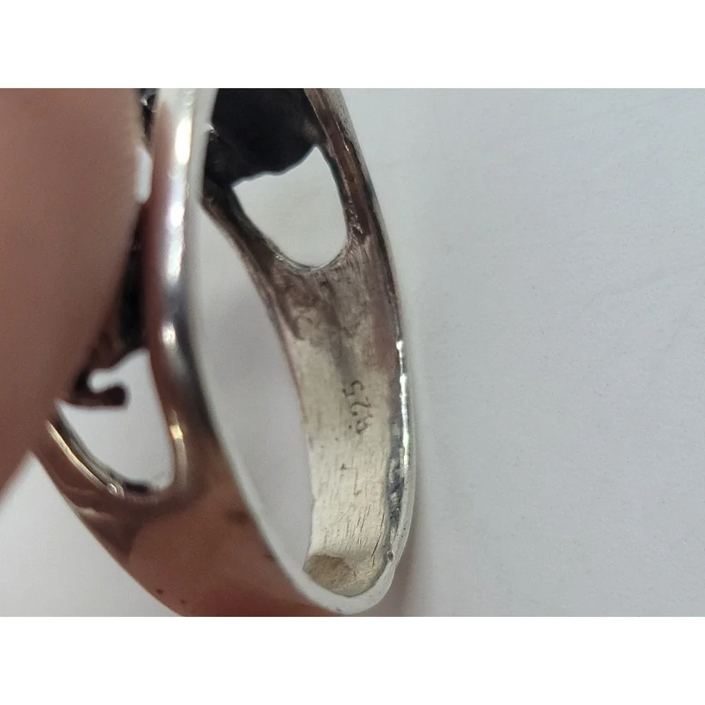 Sterling Silver 925 Elephant Family Ring Size 11.5 Estate